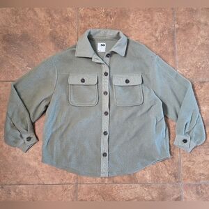 Olive Muted | SO | Button Down Sweater Jacket